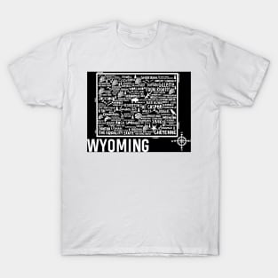 Wyoming Map T-Shirt